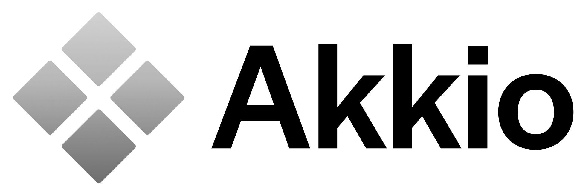 Akkio logo bw